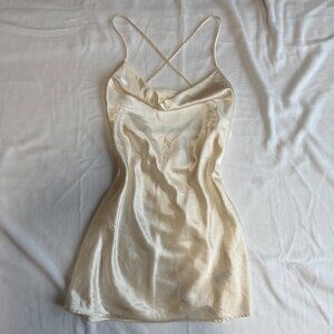 H&M Cream Slip Dress 4